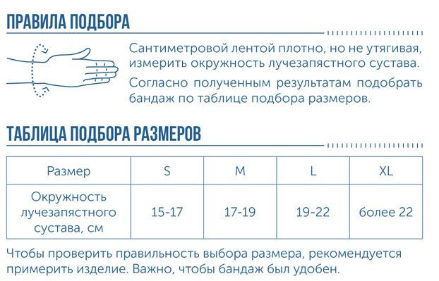 Ортез на лучезапястный сустав WRS-202 Orlett, сильная фиксация купить в OrtoMir24